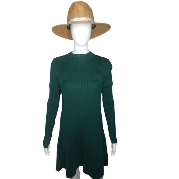 J Crew Women's Ribbed‎ Mini Sweater-Dress Size L - Picture 3 of 13